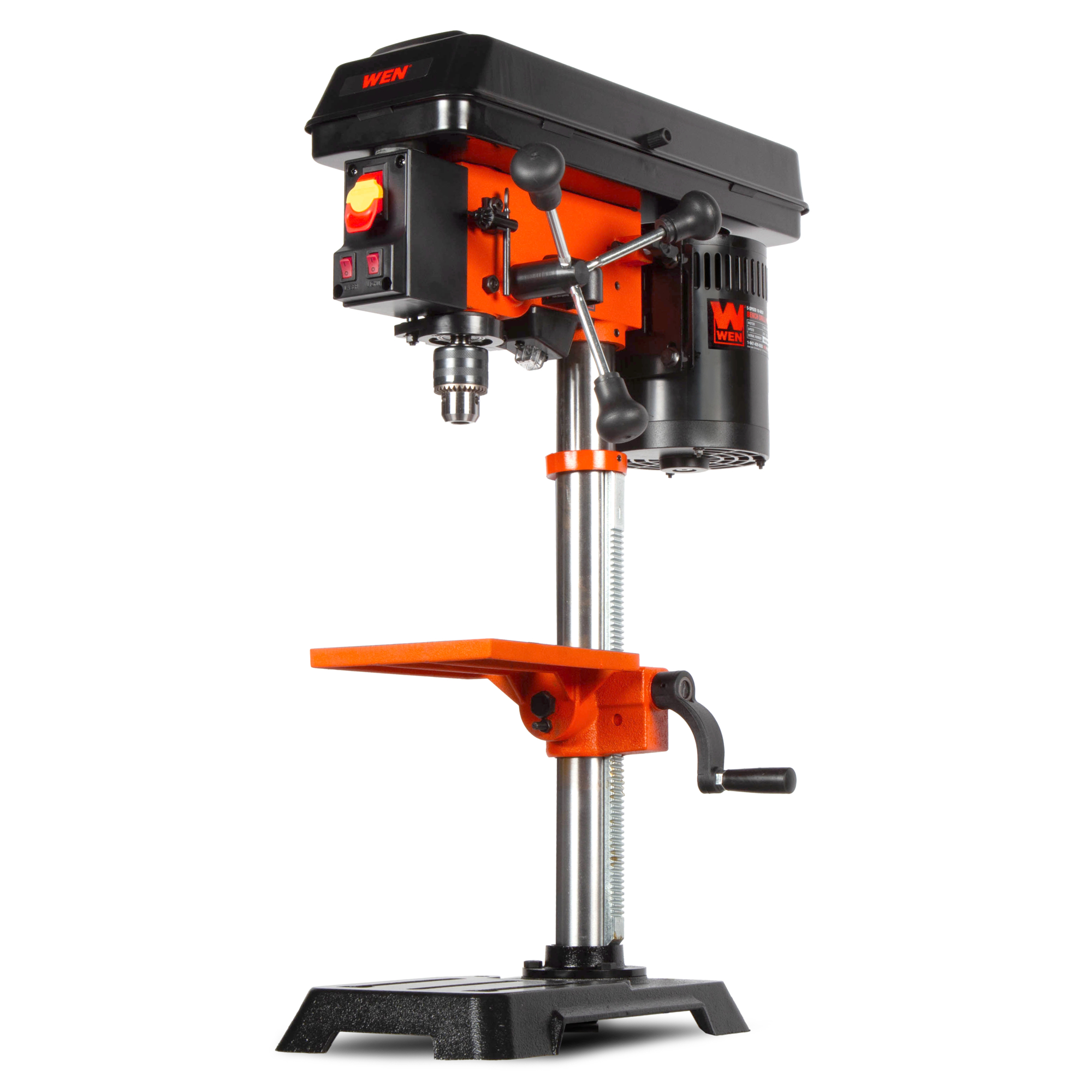WEN Benchtop Drill Press — 10in., 6.2A, 5-Speed, Cast Iron, Model# DP1050